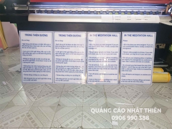 Bảng nội quy mica